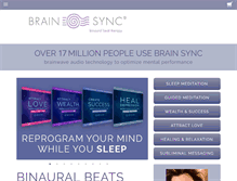 Tablet Screenshot of brainsync.com